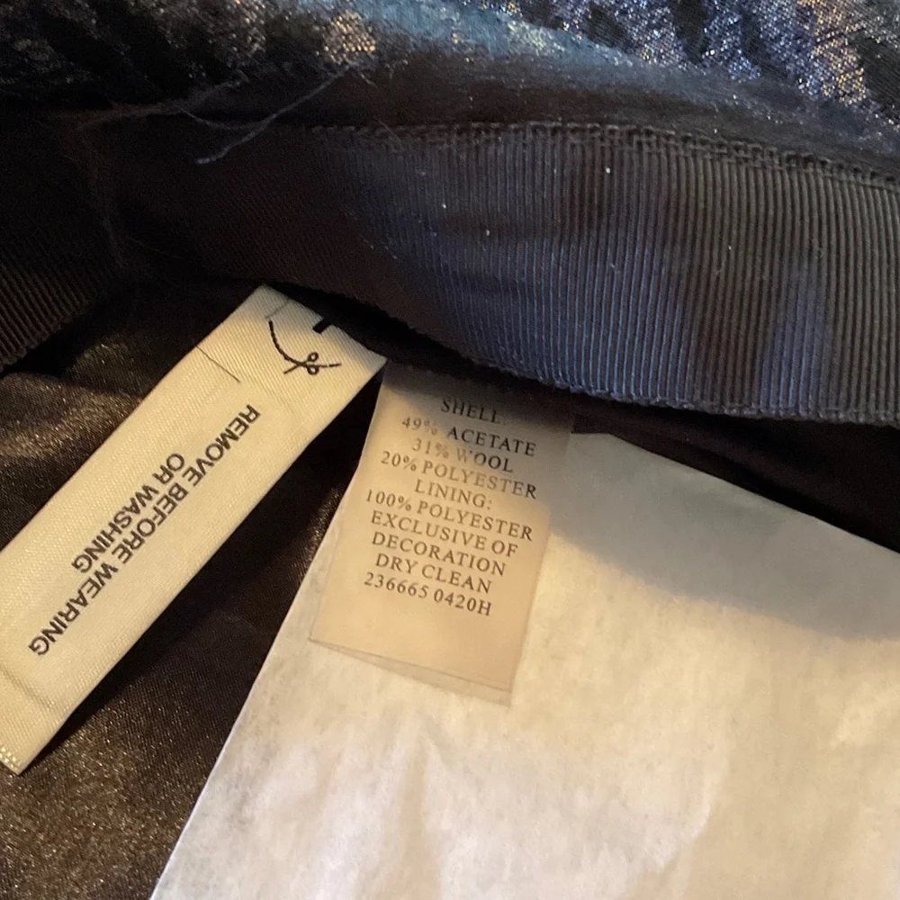 Ann Taylor Black Leopard Pencil Skirt - Picture 6 of 6